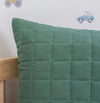 Capa de Almofada Quadradinho Verde Seco 60x40