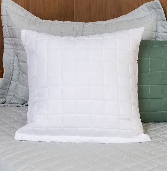 Capa de Almofada Quadradinho Branco 50x50