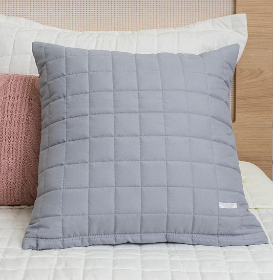Capa de Almofada Quadradinho Cinza 50x50
