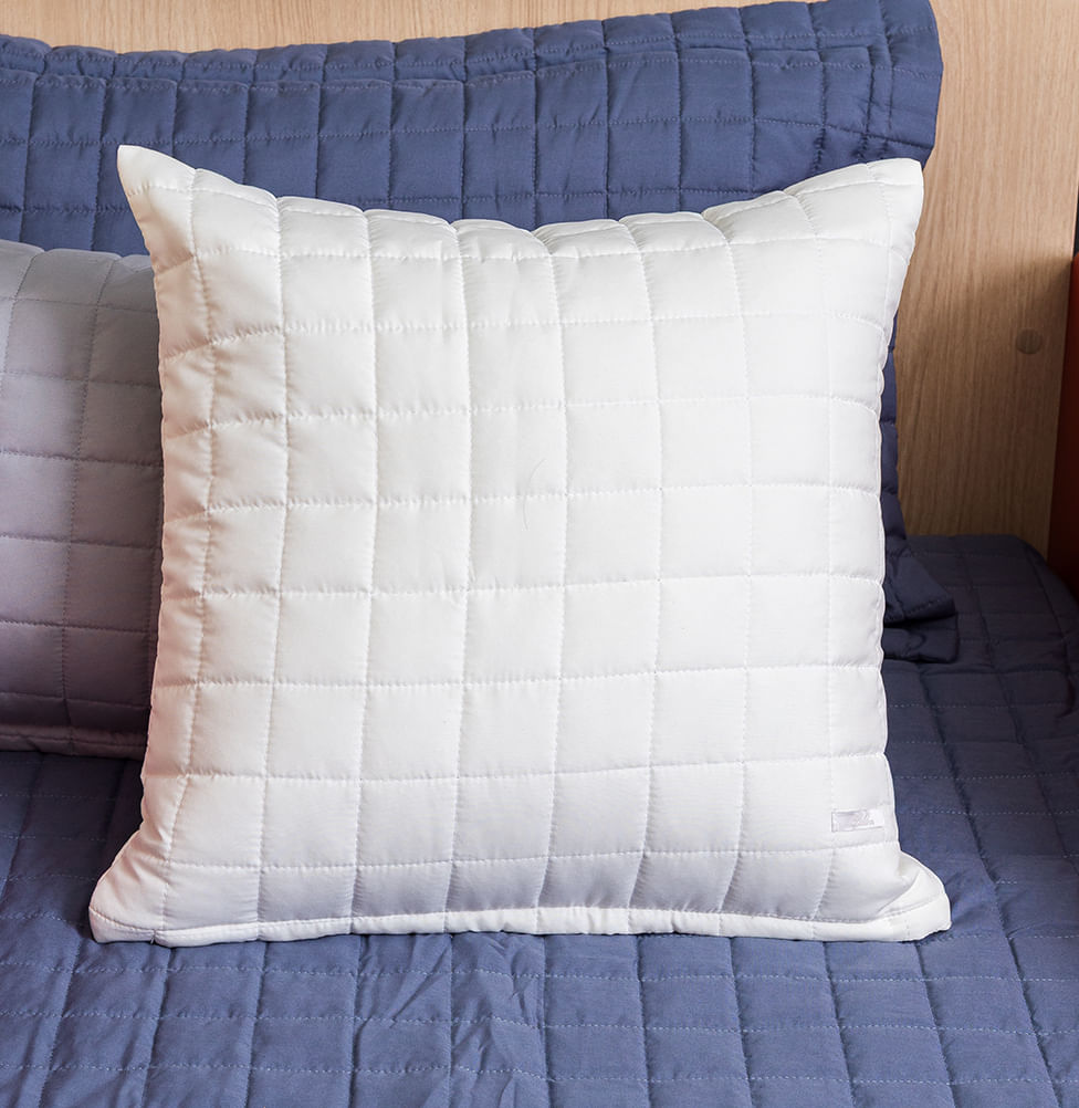 Capa de Almofada Quadradinho Cru 50x50