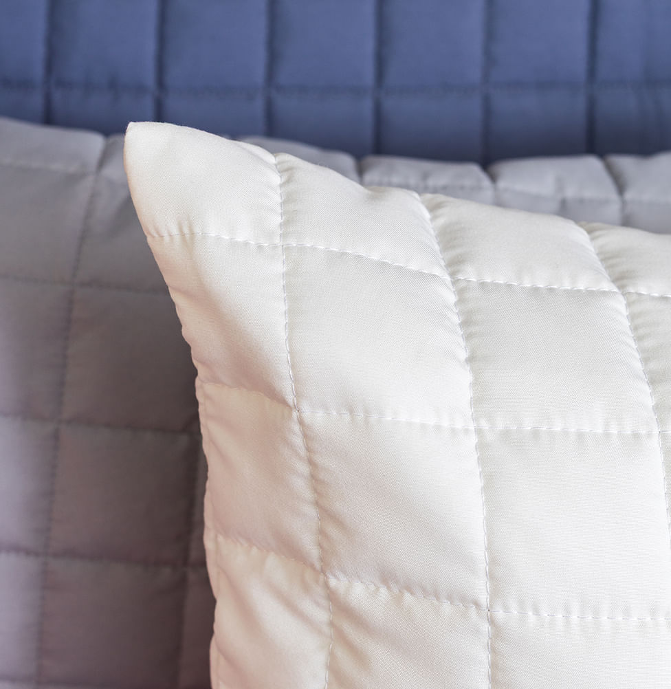 Capa de Almofada Quadradinho Cru 50x50