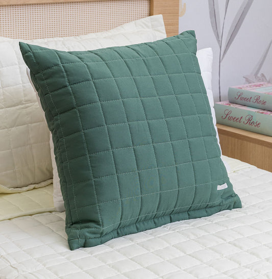 Capa de Almofada Quadradinho Verde Seco 50x50