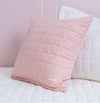 Capa de Almofada Quadradinho Rosa Chá 50x50