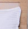 Kit Colcha Solteiro Listra Branco - 2 Peças