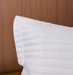 Kit Colcha Solteiro Listra Cru - 2 Peças