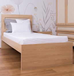 Colcha Solteiro Com Elastico Listra - Branco