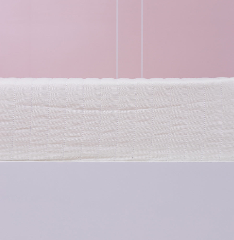 Colcha Solteiro Com Elastico Listra - Cru