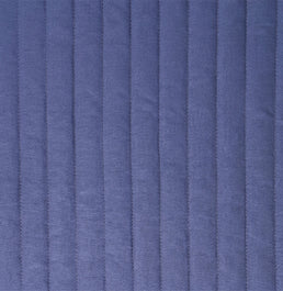 Kit Colcha Solteiro Listra Azul Jeans - 2 Peças