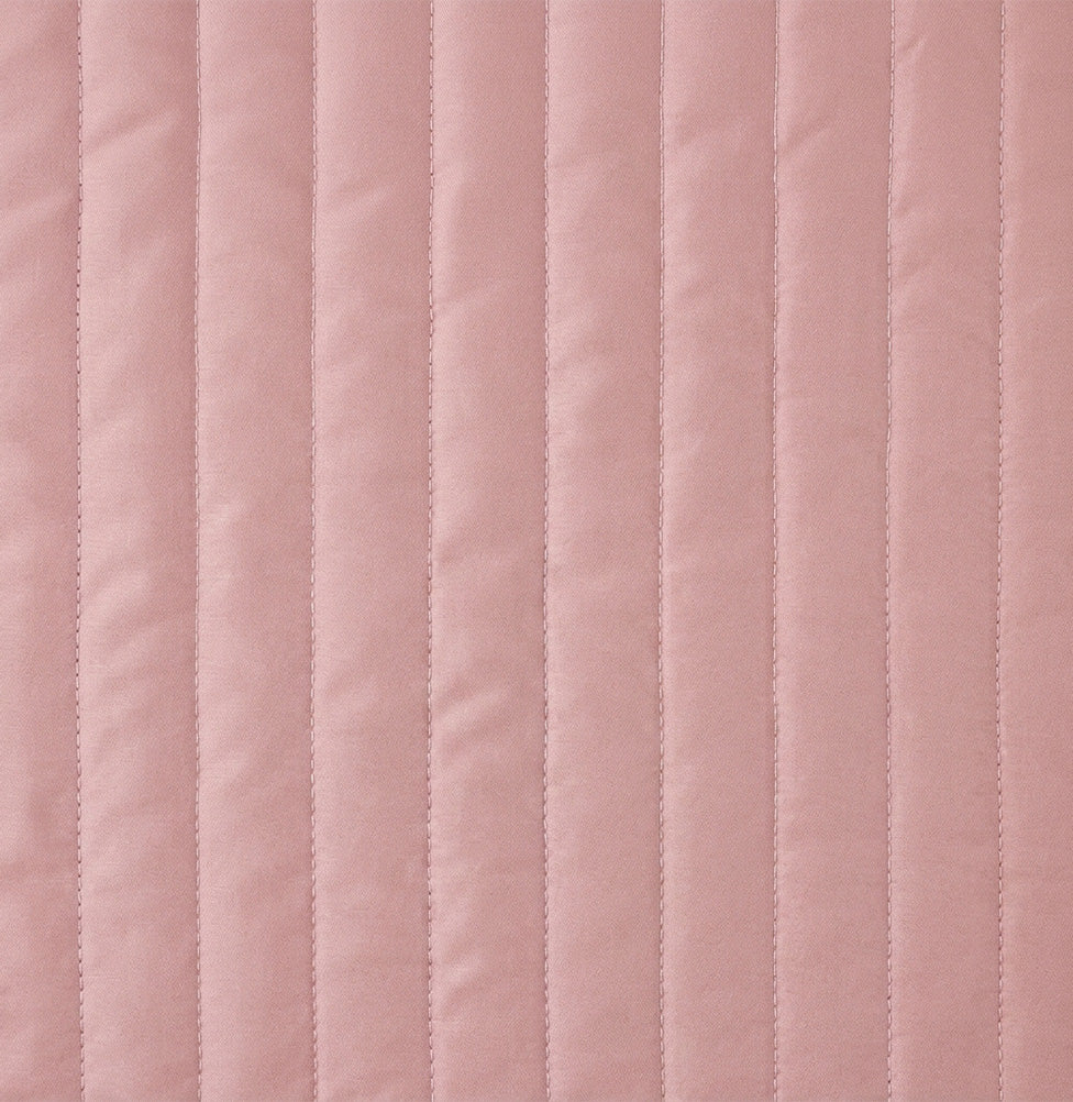 Colcha com Elástico para Berço Listra - Rosa Chá