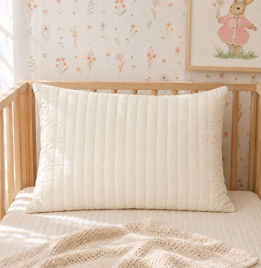 ALMOFADA RETANGULAR LISTRA BEGE 45X35