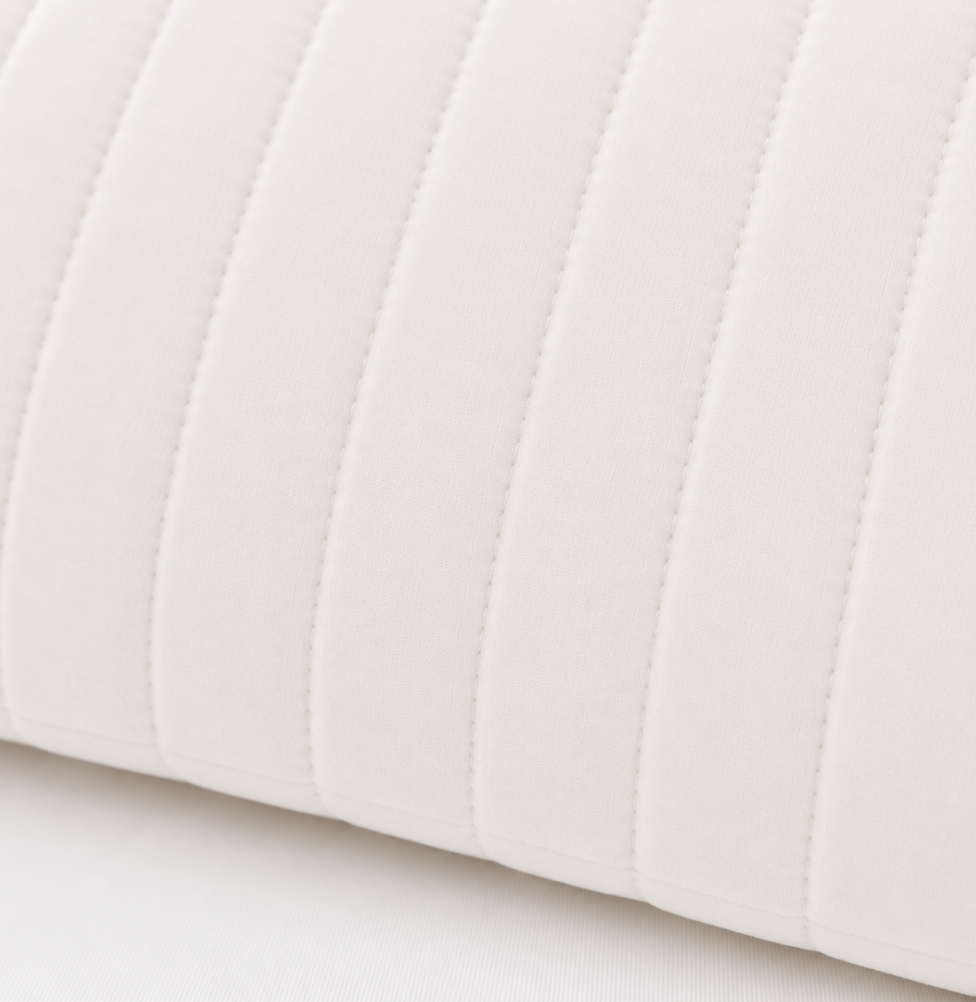 ALMOFADA RETANGULAR LISTRA BRANCO 45X35