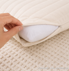 ALMOFADA RETANGULAR LISTRA CRU 45X35