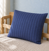 ALMOFADA RETANGULAR LISTRA AZUL JEANS 45X35