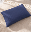 ALMOFADA RETANGULAR LISTRA AZUL JEANS 45X35