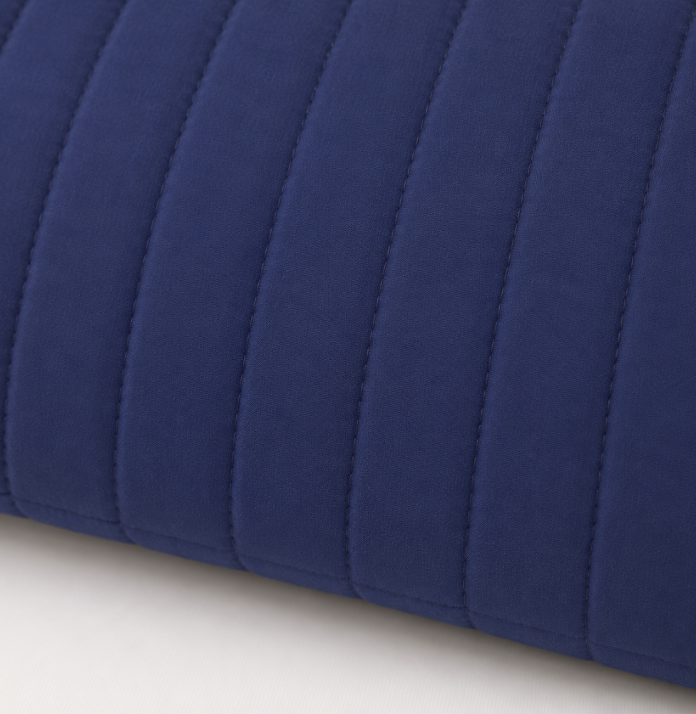 ALMOFADA RETANGULAR LISTRA AZUL JEANS 45X35