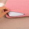 ALMOFADA RETANGULAR LISTRA ROSA CHÁ 45X35