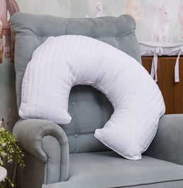 Almofada de Amamentação Listras - Branco