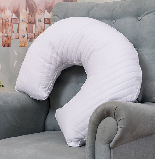 Almofada de Amamentação Listras - Branco