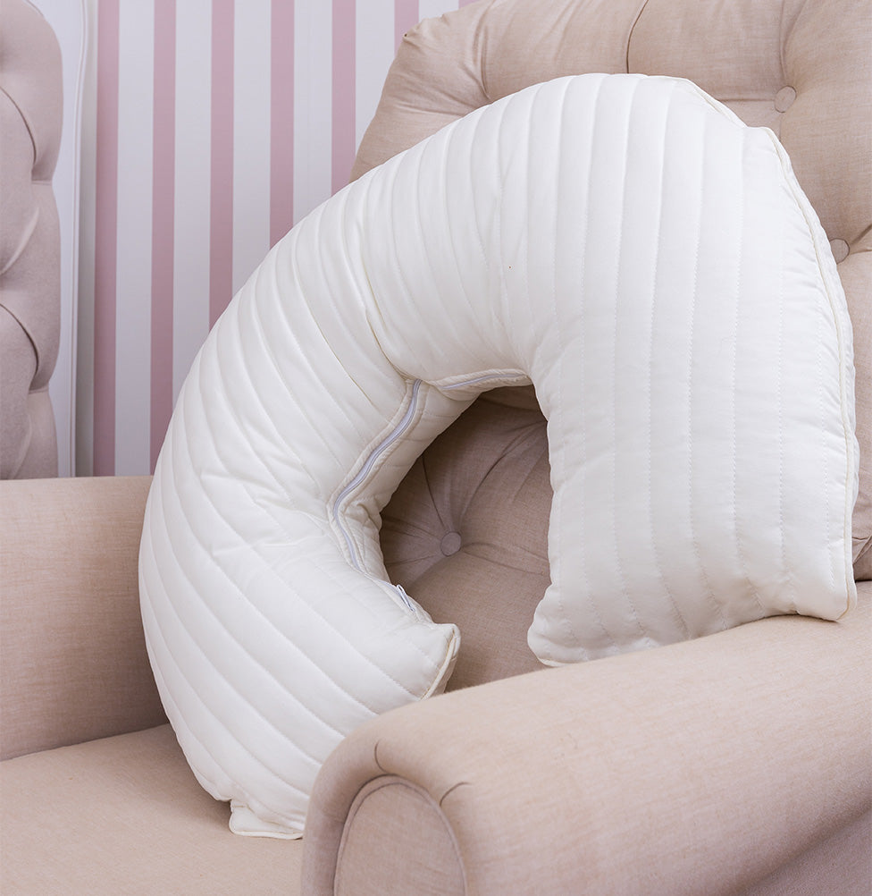 Almofada de Amamentação Listras - Cru