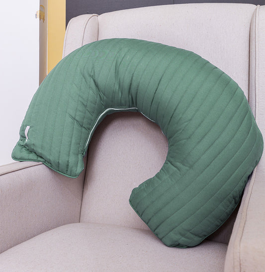 Almofada de Amamentação Listras - Verde Seco