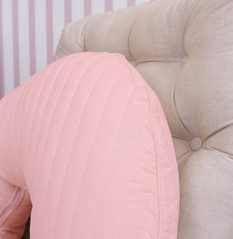 Almofada de Amamentação Listras - Rosa Chá