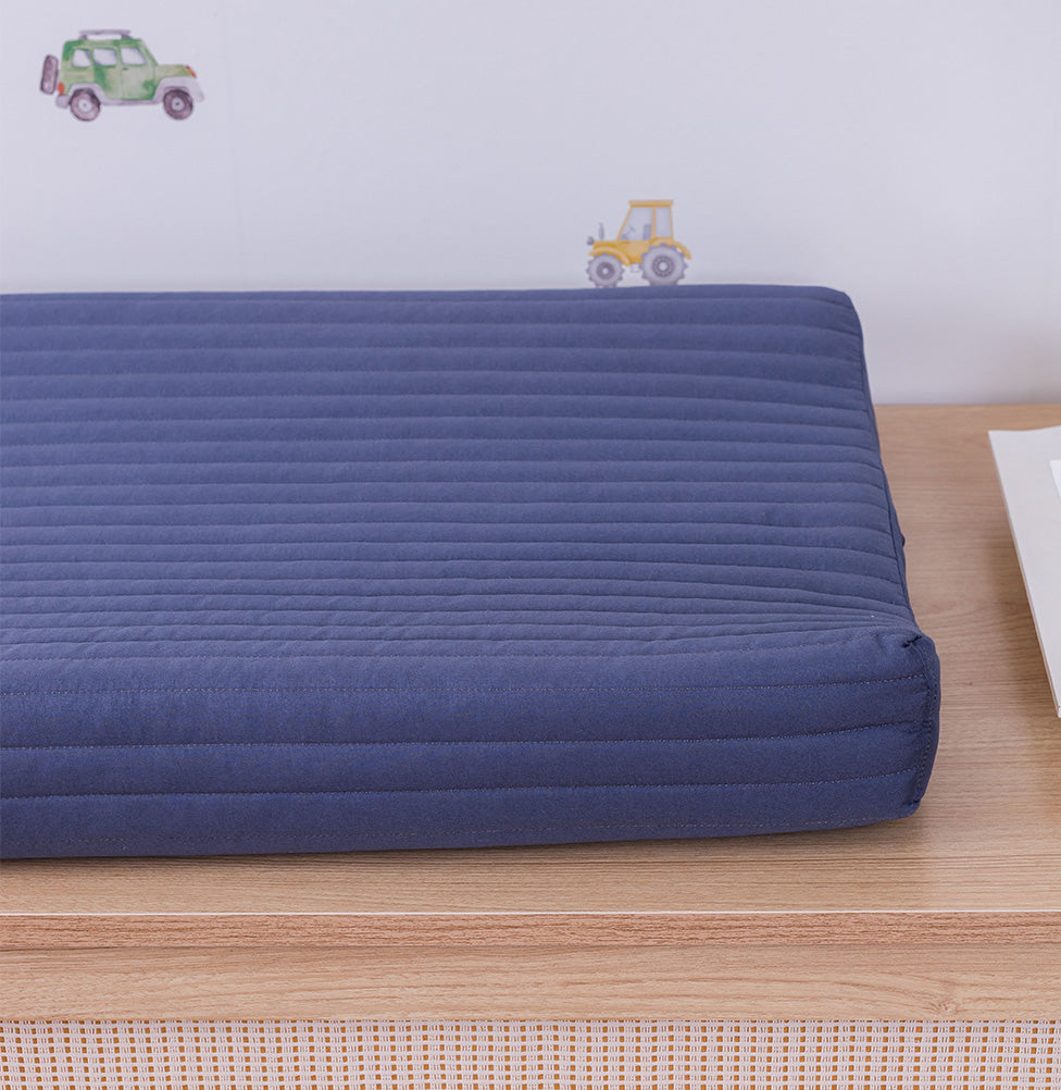 Trocador Listras - Azul Jeans