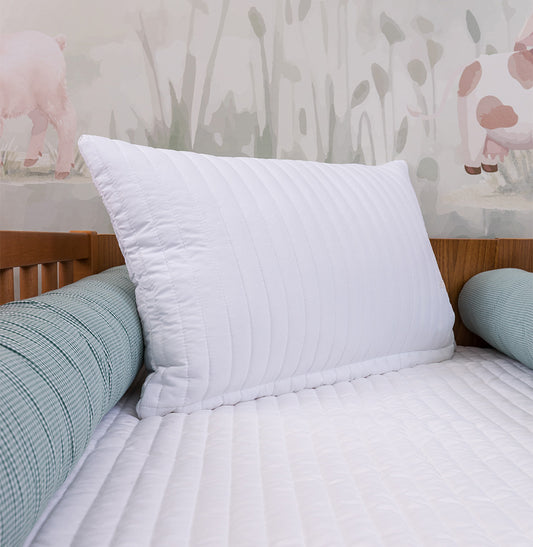 Capa de Almofada Listras - Branco 60x40