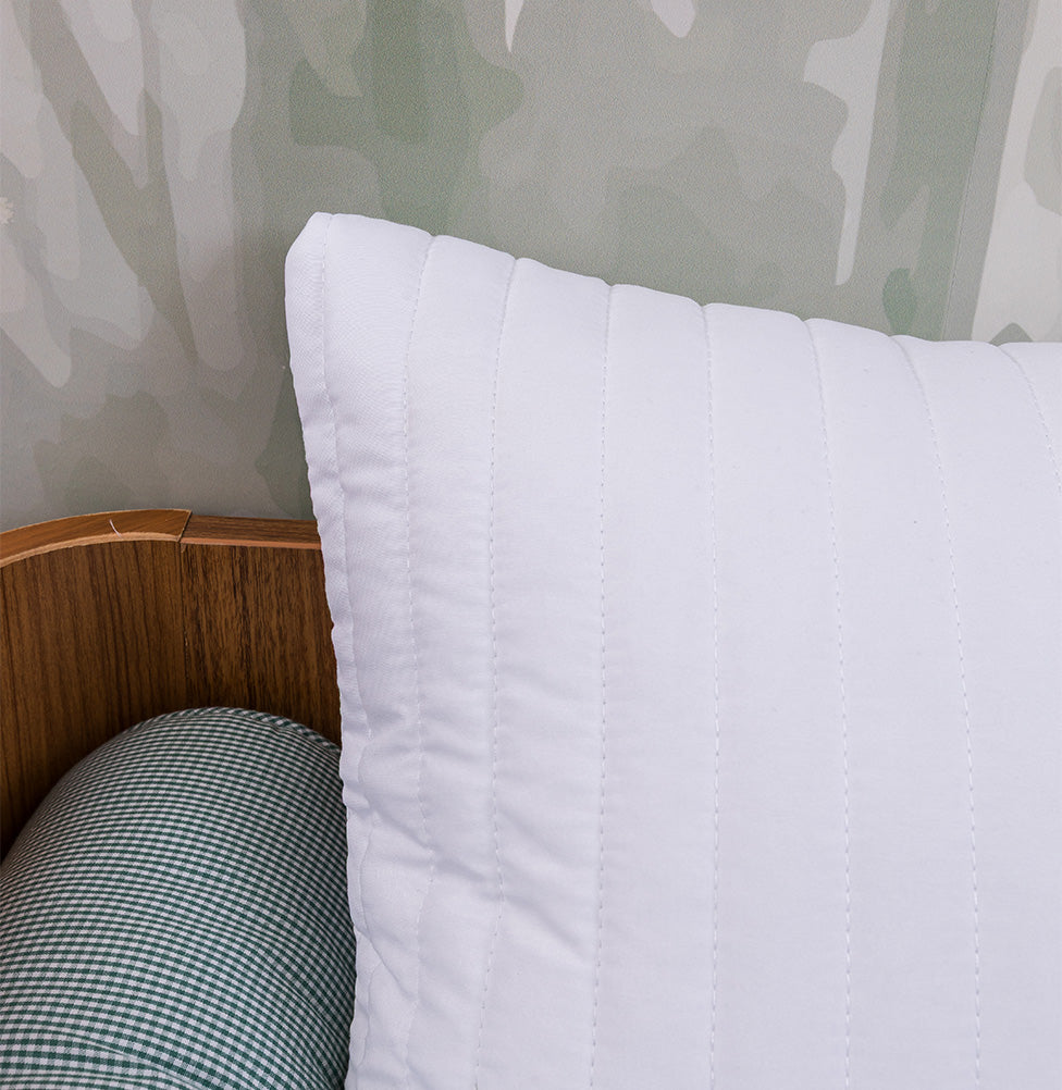 Capa de Almofada Listras - Branco 60x40