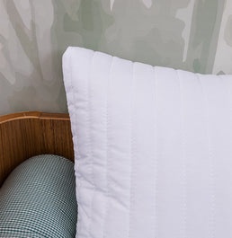 Capa de Almofada Listras - Branco 60x40