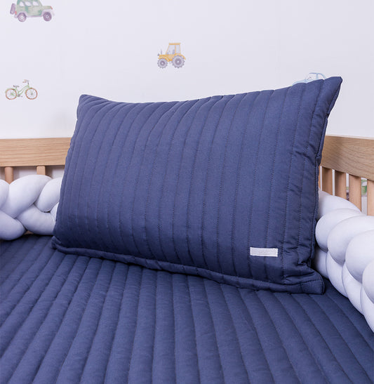 Capa de Almofada Listras - Azul Jeans 60x40