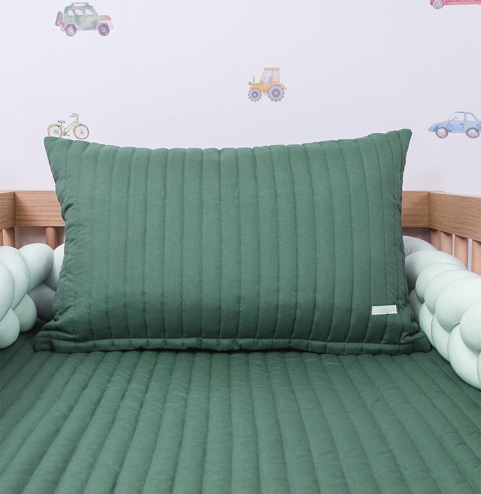 Capa de Almofada Listras - Verde Seco 60x40