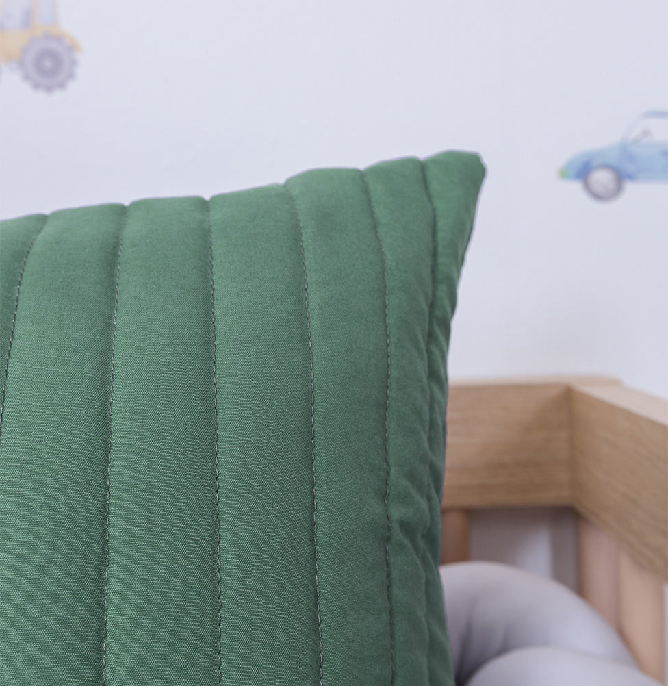 Capa de Almofada Listras - Verde Seco 60x40