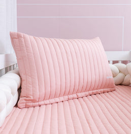 Capa de Almofada Listras - Rosa Chá 60x40