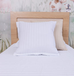 Capa de Almofada Listras - Branco 50x50