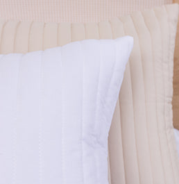 Capa de Almofada Listras - Branco 50x50