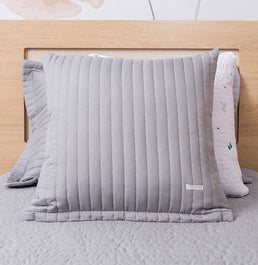 Capa de Almofada Listras - Cinza 50x50