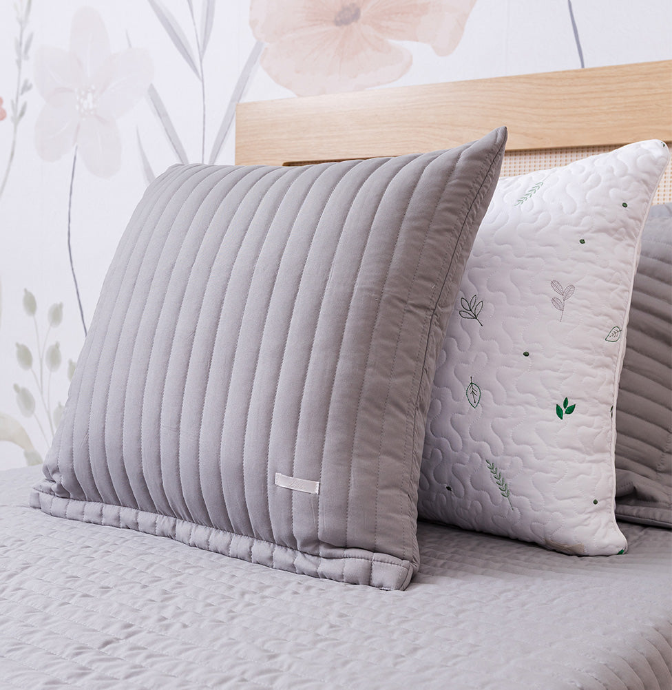 Capa de Almofada Listras - Cinza 50x50