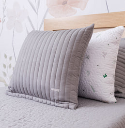 Capa de Almofada Listras - Cinza 50x50