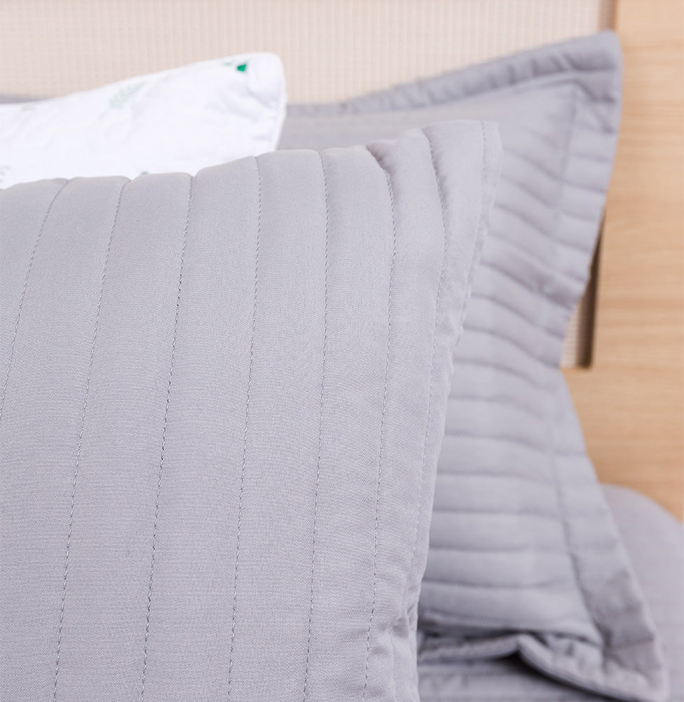 Capa de Almofada Listras - Cinza 50x50