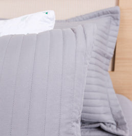 Capa de Almofada Listras - Cinza 50x50