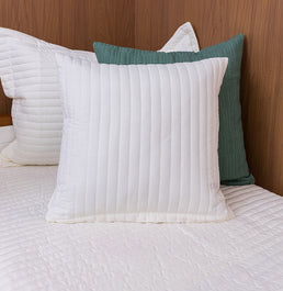 Capa de Almofada Listras - Cru 50x50