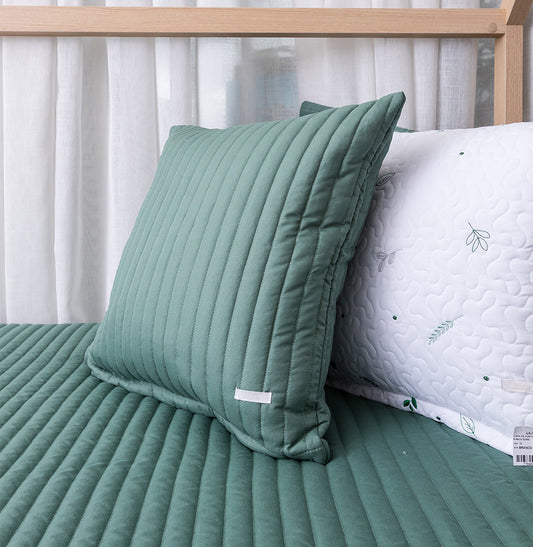 Capa de Almofada Listras - Verde Seco 50x50