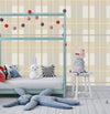 Papel de Parede Infantil Xadrez Polo - Bege