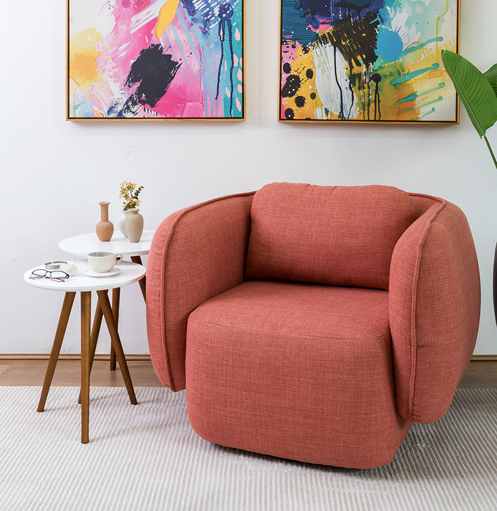 Conjunto Mesa Lateral Tria com Pé Mel - Branco