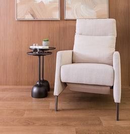 Conjunto de Mesa Lateral Órbita - Cinza Metálico