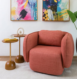 Conjunto de Mesas Lateral Órbita com Haste Champagne - Mel