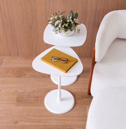 Mesa Lateral Vértice - Branco 