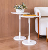 Conjunto de Mesa Lateral Vértice - Branco 