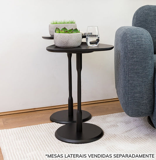 Mesa Lateral Vértice - Preto