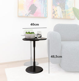 Conjunto de Mesa Lateral Vértice - Preto